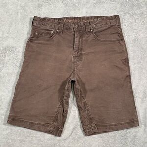 Prana Brion Organic Cotton Brown Hiking Shorts Mens 32 Outdoors Cargo Gorpcore
